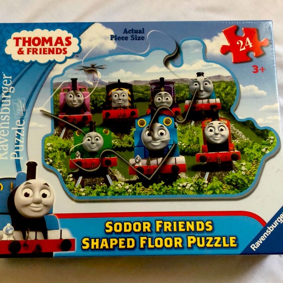 Ravensburger Thomas & Friends SODOR FRIENDS Floor Puzzle Large 3' x 2' from 2012 - Picture 1 of 4